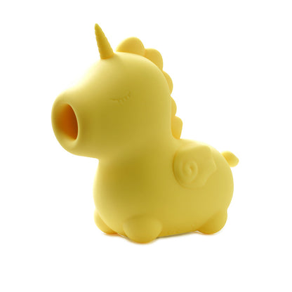 CREATIVE CONCEPTIONS - UNIHORN BEAN BLOSSOM FLICKING VIBRATOR YELLOW