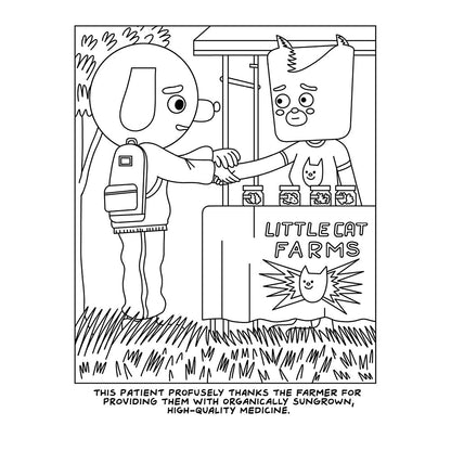 WOOD ROCKET - A VISIT TO THE CANNABIS FARM COLORING BOOK