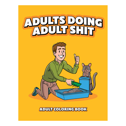 WOOD ROCKET - ADULTS DOING ADULT SHIT COLORING BOOK