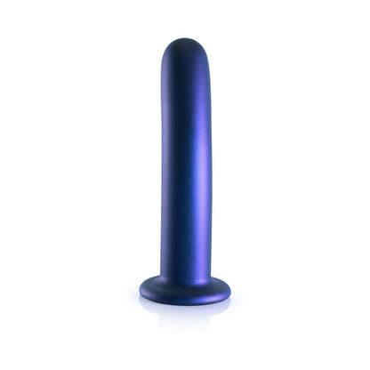 SHOTS - OUCH! SMOOTH SILICONE 7 IN. G SPOT DILDO METALLIC