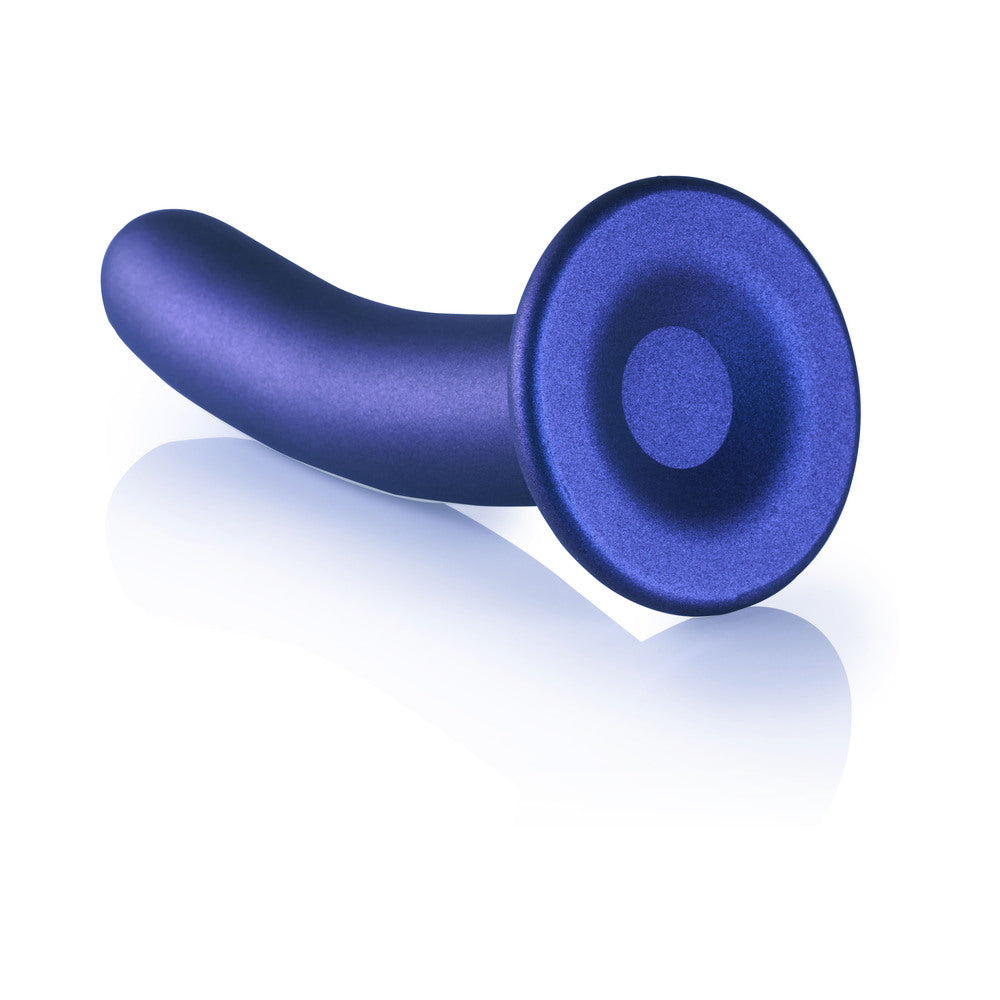 SHOTS - OUCH! SMOOTH SILICONE 7 IN. G SPOT DILDO METALLIC