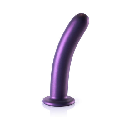SHOTS - OUCH! SMOOTH SILICONE 7 IN. G SPOT DILDO METALLIC