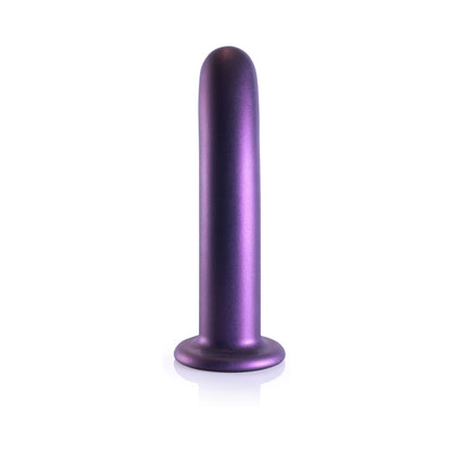 SHOTS - OUCH! SMOOTH SILICONE 7 IN. G SPOT DILDO METALLIC