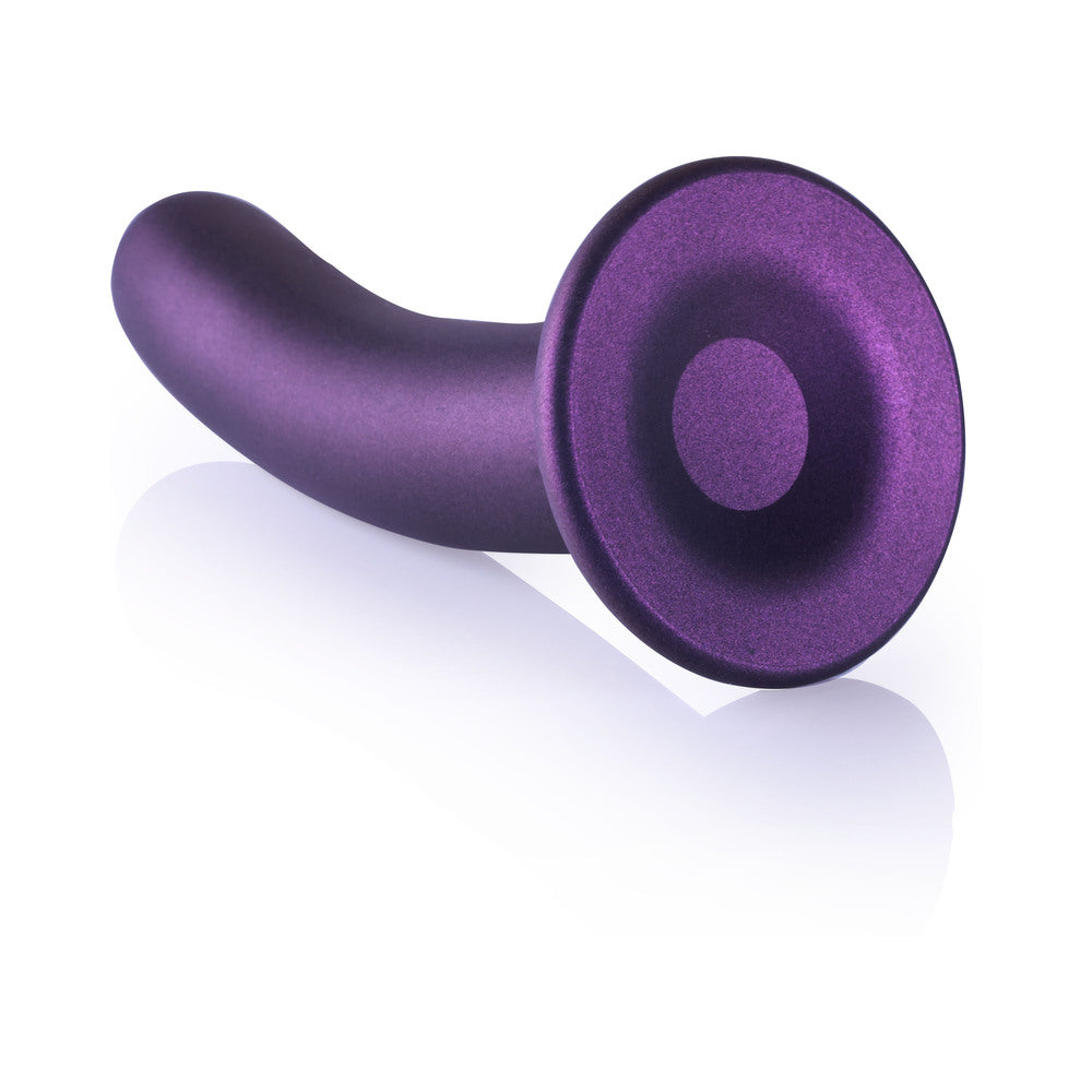 SHOTS - OUCH! SMOOTH SILICONE 7 IN. G SPOT DILDO METALLIC