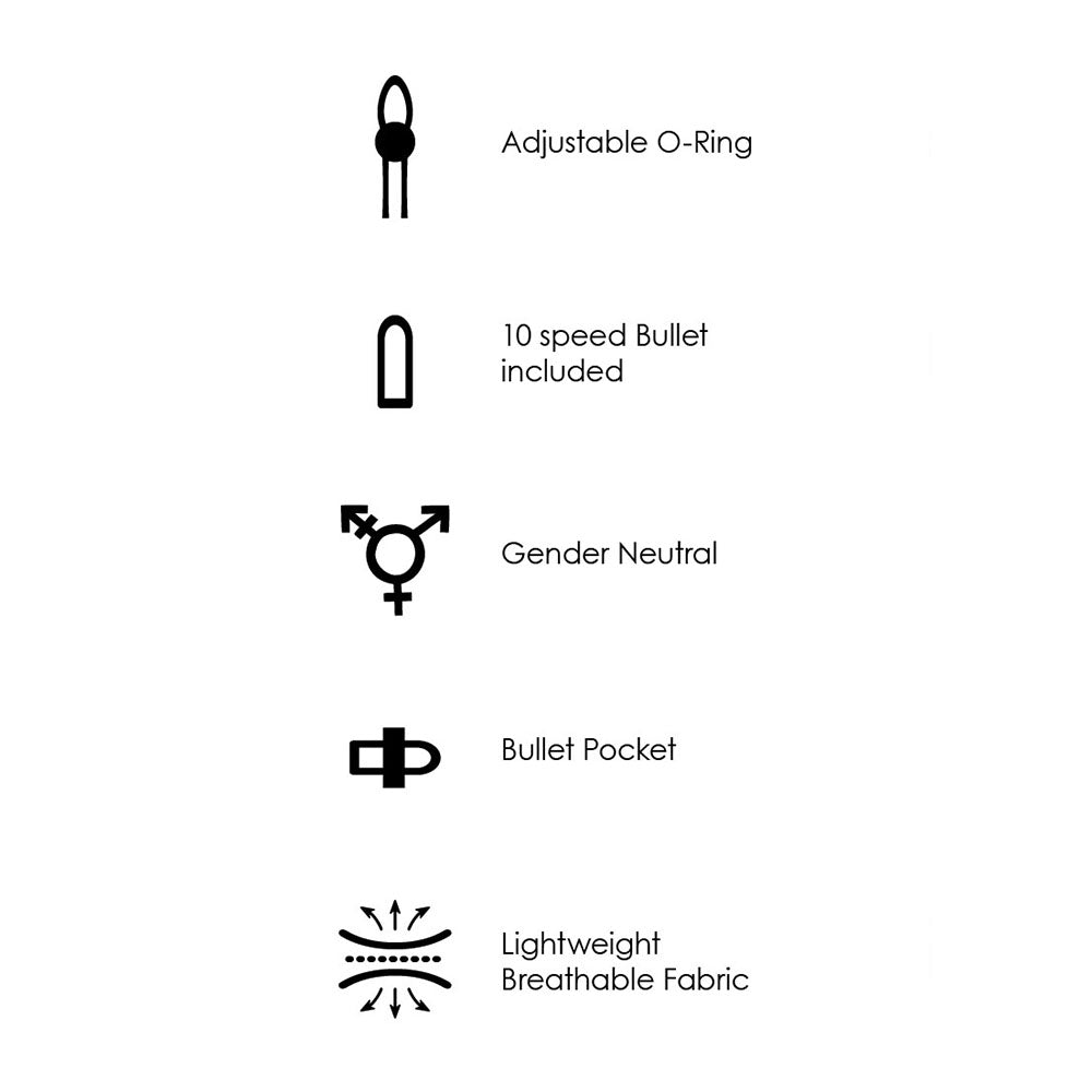 OUCH! VIBRATING STRAP-ON BOXER BLACK XL/2XL