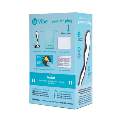 B-VIBE STAINLESS STEEL PROSTATE PLUG