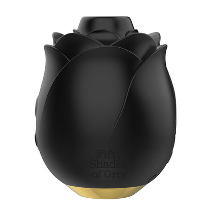FIFTY SHADES OF GREY HEARTS AND FLOWERS SUCTION ROSE BLACK