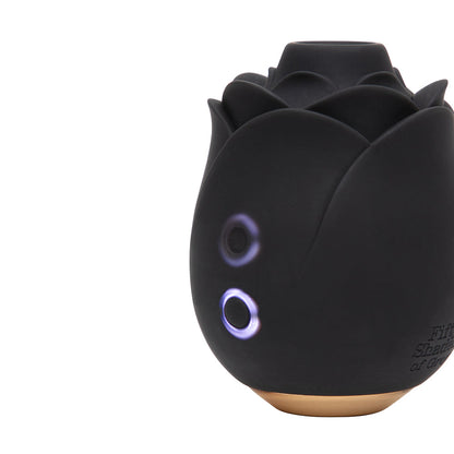 FIFTY SHADES OF GREY HEARTS AND FLOWERS SUCTION ROSE BLACK