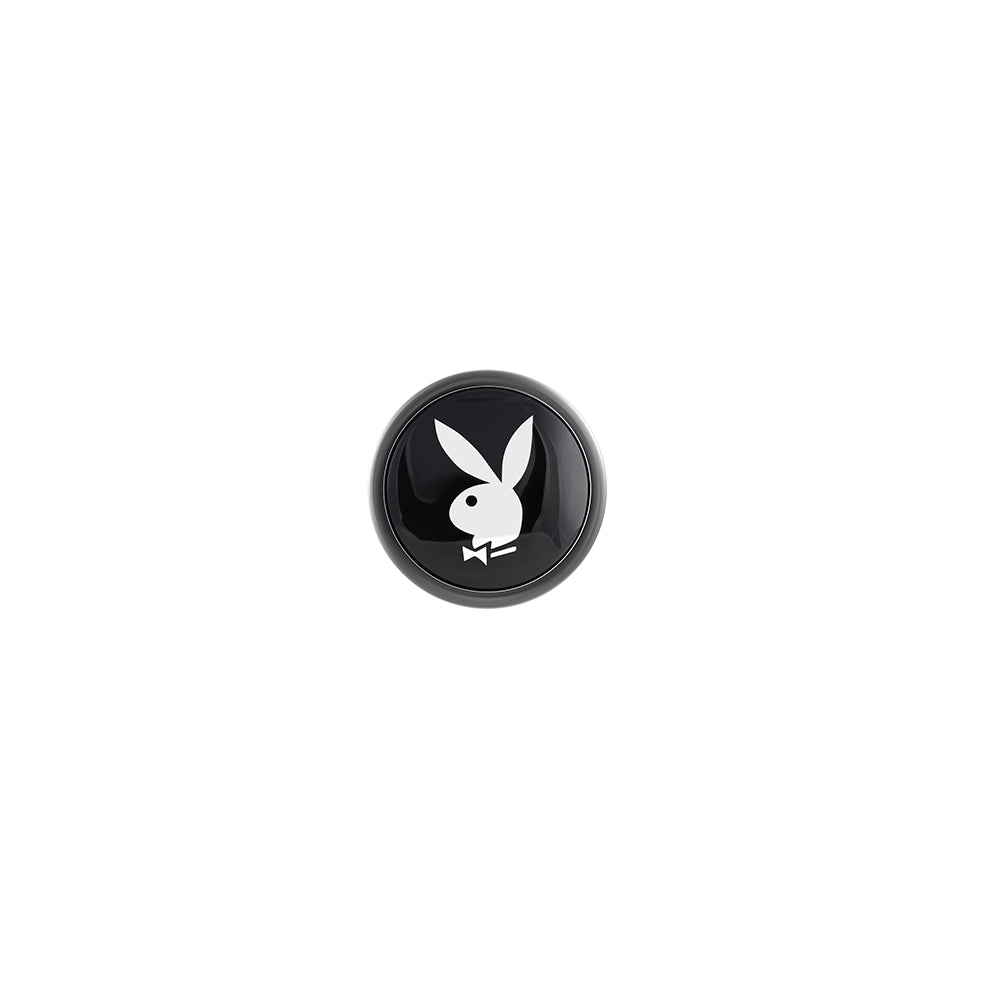 PLAYBOY TUX SMALL METAL ANAL PLUG HEMATITE
