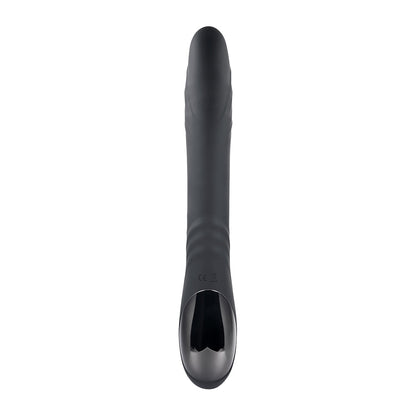 PLAYBOY - RAPID RABBIT RECHARGEABLE SILICONE DUAL STIMULATION VIBRATOR BLACK