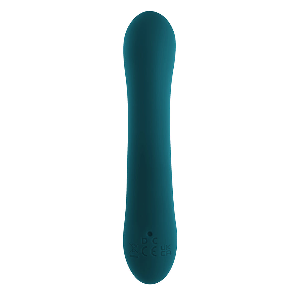 PLAYBOY - VIBRATEUR À DOUBLE STIMULATION RECHARGEABLE EN SILICONE LIL RABBIT VERT CANARD