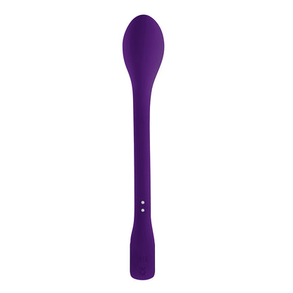 PLAYBOY SPOT ON RECHARGEABLE POSABLE SILICONE G-SPOT VIBRATOR ACAI