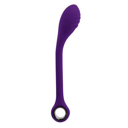 SPOT ON RECHARGEABLE POSABLE SILICONE G-SPOT VIBRATOR ACAI