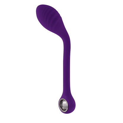 PLAYBOY SPOT ON RECHARGEABLE POSABLE SILICONE G-SPOT VIBRATOR ACAI