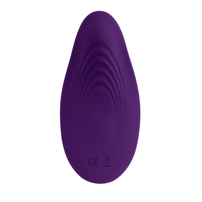 PLAYBOY OUR LITTLE SECRET RECHARGEABLE REMOTE CONTROLLED SILICONE UNDERWEAR VIBRATOR ACAI