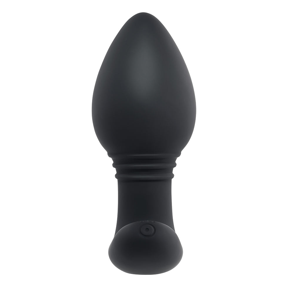 PLAYBOY PLUG & PLAY RECHARGEABLE REMOTE CONTROLLED VIBRATING SILICONE ANAL PLUG NAVY