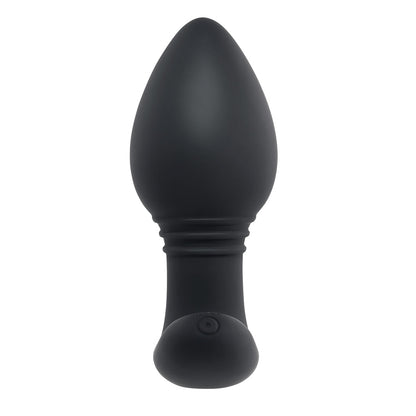 PLAYBOY PLUG & PLAY RECHARGEABLE REMOTE CONTROLLED VIBRATING SILICONE ANAL PLUG NAVY