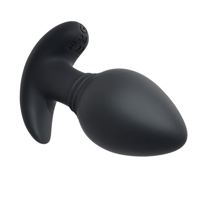 PLAYBOY PLUG & PLAY RECHARGEABLE REMOTE CONTROLLED VIBRATING SILICONE ANAL PLUG NAVY