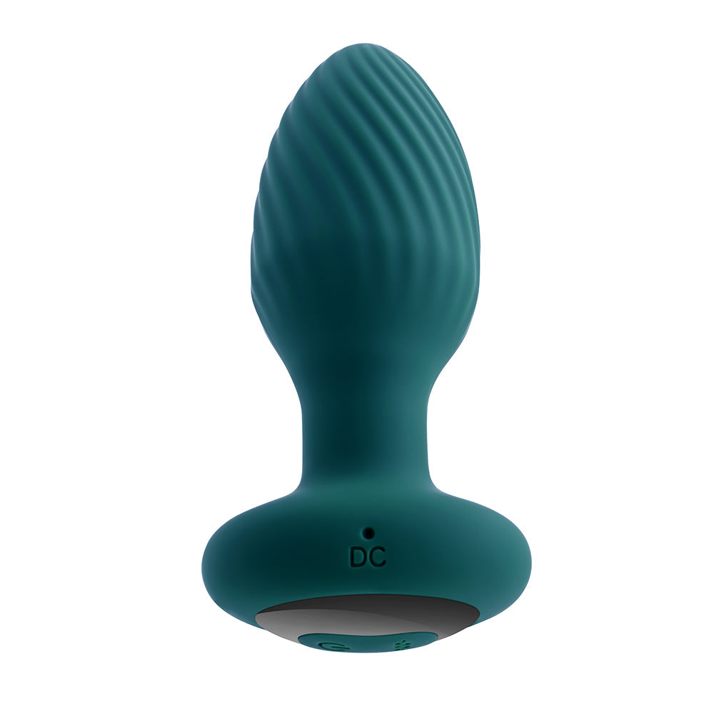 PLAYBOY SPINNING TAIL TEASER VIBRATING ROTATING ANAL PLUG SALUTE