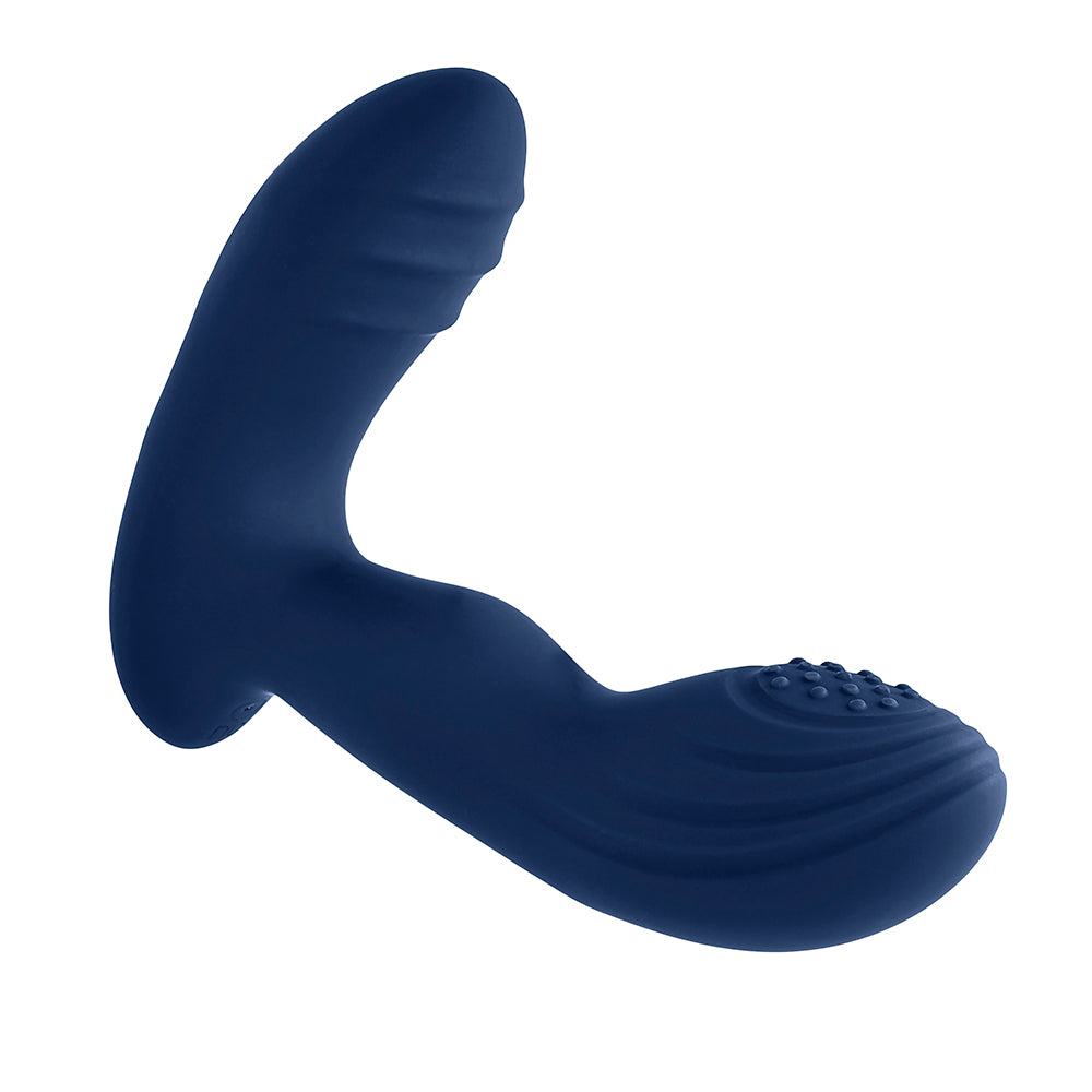 PLAYBOY PLEASURE PLEASER WARMING VIBRATING PROSTATE MASSAGER DEEP OCEAN