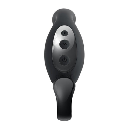 PLAYBOY COME HITHER RECHARGEABLE REMOTE CONTROLLED SILICONE VIBRATING PROSTATE MASSAGER BLACK