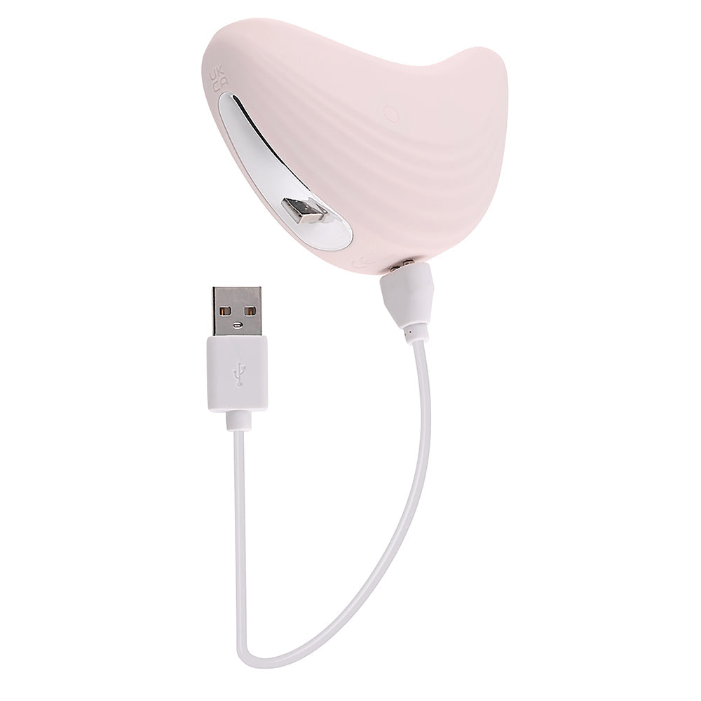 PLAYBOY - PALM RECHARGEABLE SILICONE TAPPING VIBRATOR SOLO