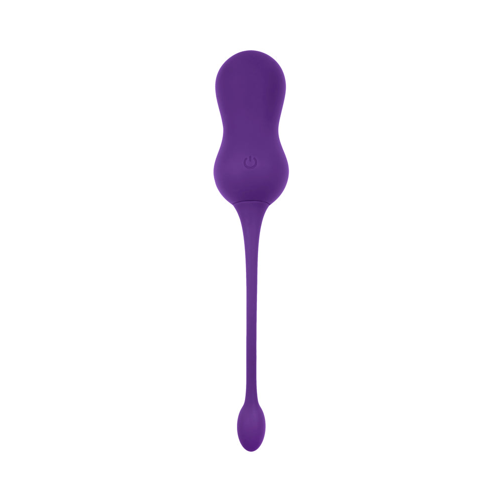 PLAYBOY - DOUBLE TIME RECHARGEABLE REMOTE CONTROLLED VIBRATING SILICONE DUAL KEGEL BALLS ACAI