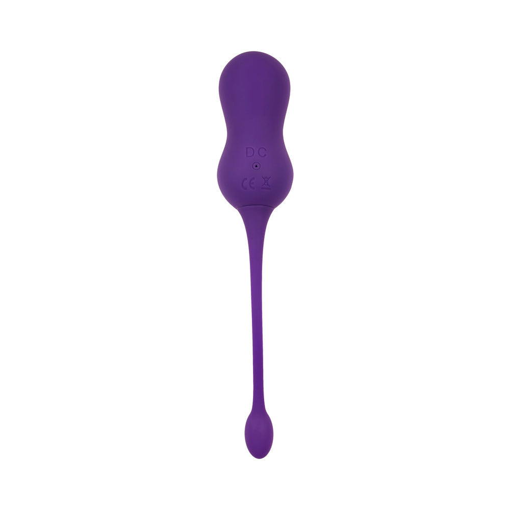 PLAYBOY - DOUBLE TIME RECHARGEABLE REMOTE CONTROLLED VIBRATING SILICONE DUAL KEGEL BALLS ACAI