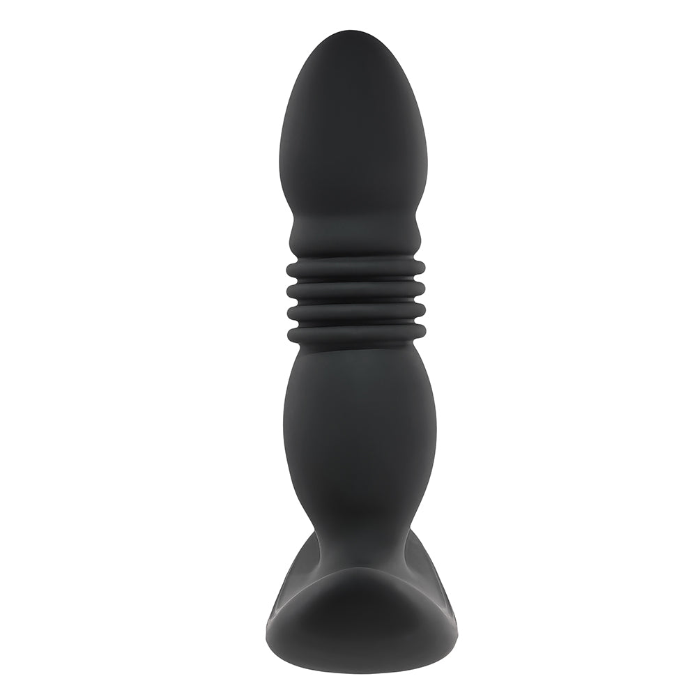 PLAYBOY - TRUST THE THRUST THRUSTING VIBRATING ANAL PLUG BLACK