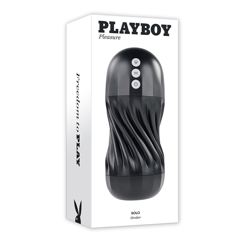 PLAYBOY SOLO RECHARGEABLE SUCKING VIBRATING MASTURBATOR