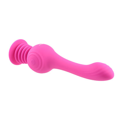EVOLVED GYRO VIBE RECHARGEABLE GYRATING SILICONE VIBRATOR PINK