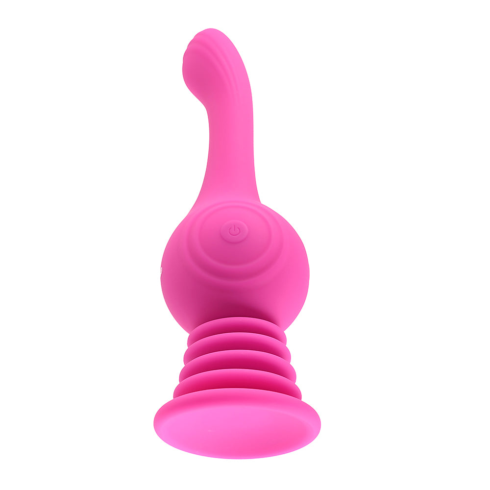 EVOLVED GYRO VIBE RECHARGEABLE GYRATING SILICONE VIBRATOR PINK