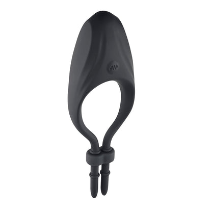 ZERO TOLERANCE PERFECT FIT RECHARGEABLE VIBRATING SILICONE LASSO COCKRING BLACK