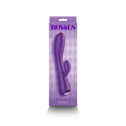 NS NOVELTIES - ROYALS DUCHESS RABBIT VIBRATOR METALLIC PURPLE