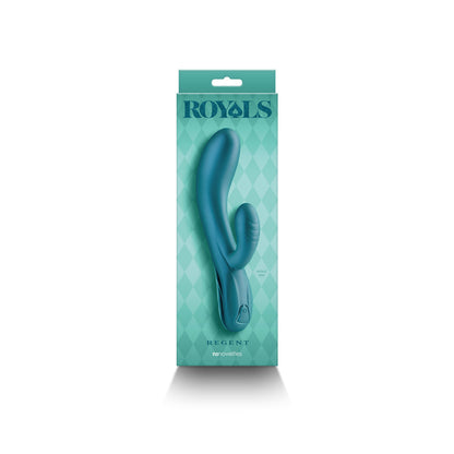 NS NOVELTIES - ROYALS REGENT RABBIT VIBRATOR METALLIC GREEN