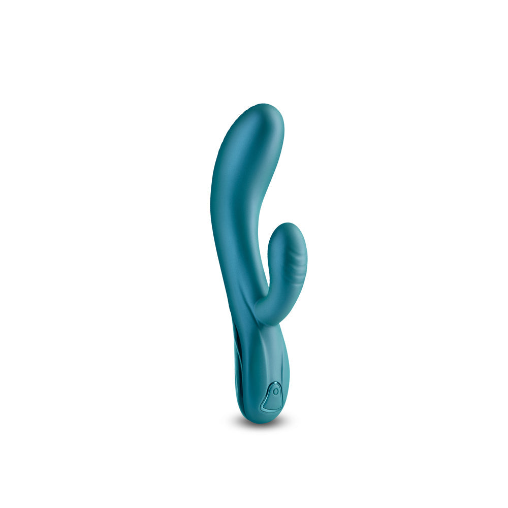 NS NOVELTIES - ROYALS REGENT RABBIT VIBRATOR METALLIC GREEN