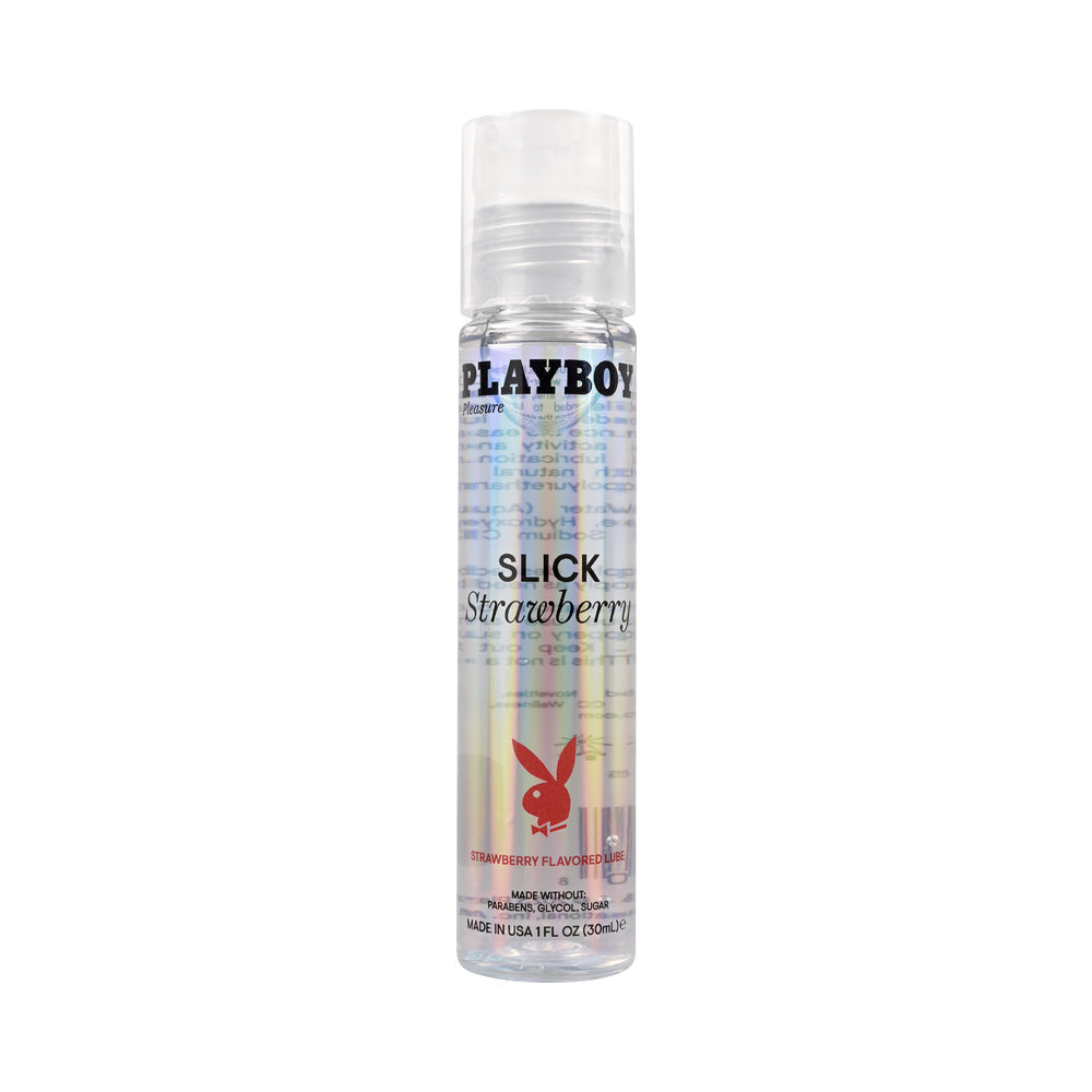 PLAYBOY SLICK FLAVORED WATER-BASED LUBRICANT STRAWBERRY 1 OZ.