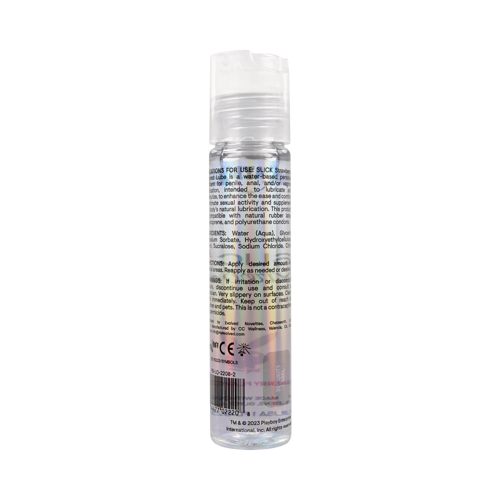 PLAYBOY - SLICK FLAVORED WATER-BASED LUBRICANT STRAWBERRY 1 OZ.