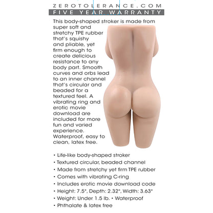 ZERO TOLERANCE BODY LANGUAGE STROKER TPE LIGHT