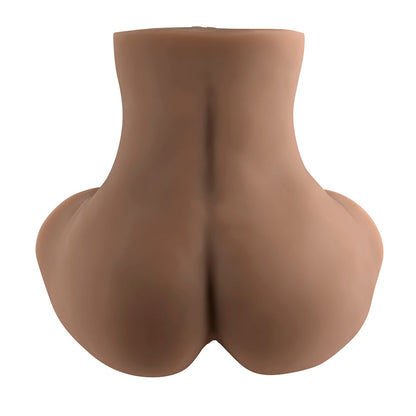 ZERO TOLERANCE REAR BEAUTY RECHARGEABLE REMOTE CONTROLLED VIBRATING SUCKING DUAL ENTRY MASTURBATOR TPE DARK