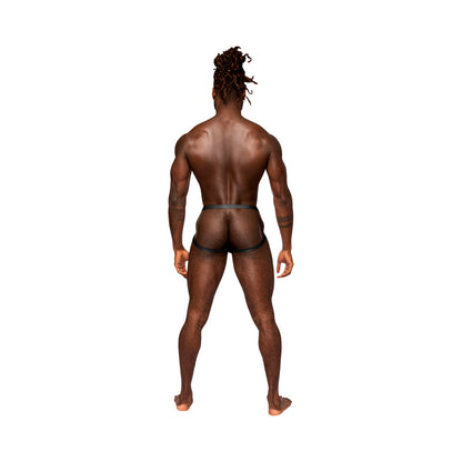 MALE POWER RUDE AWAKENING RING JOCK BLACK S/M