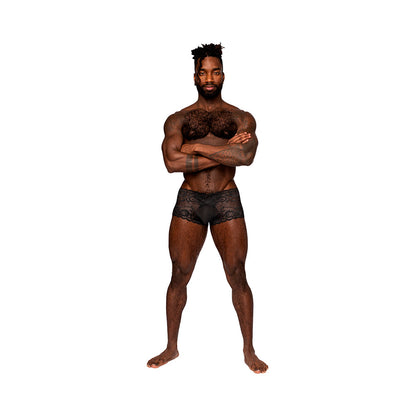 MALE POWER - SASSY LACE MINI SHORT SHEER POUCH