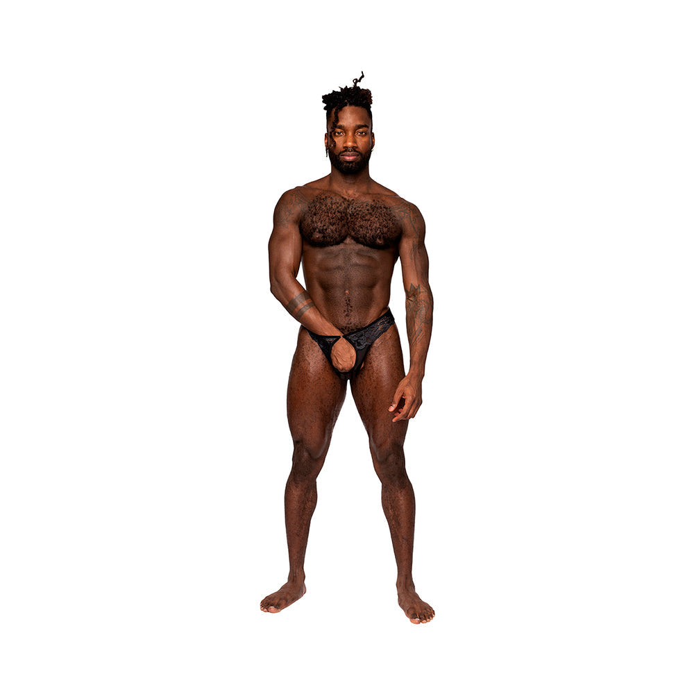 MALE POWER - SASSY LACE OPEN RING THONG
