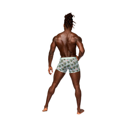 MALE POWER - SHEER PRINTS SEAMLESS SHEER SHORT FLAMINGO S