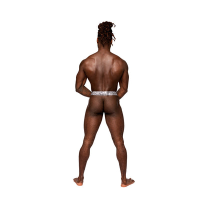 MALE POWER S''NAKED POWER SOCK SILVER/BLACK S/M