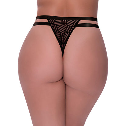 MAGIC SILK RUDE AWAKENING CHEEKY PANTY BLACK QUEEN SIZE