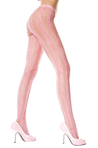 MUSIC LEGS - PANTYS RED ROSA CON DIBUJO