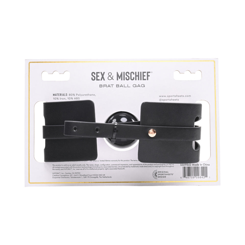 SPORTSHEETS - SEX & MISCHIEF BRAT BALL GAG
