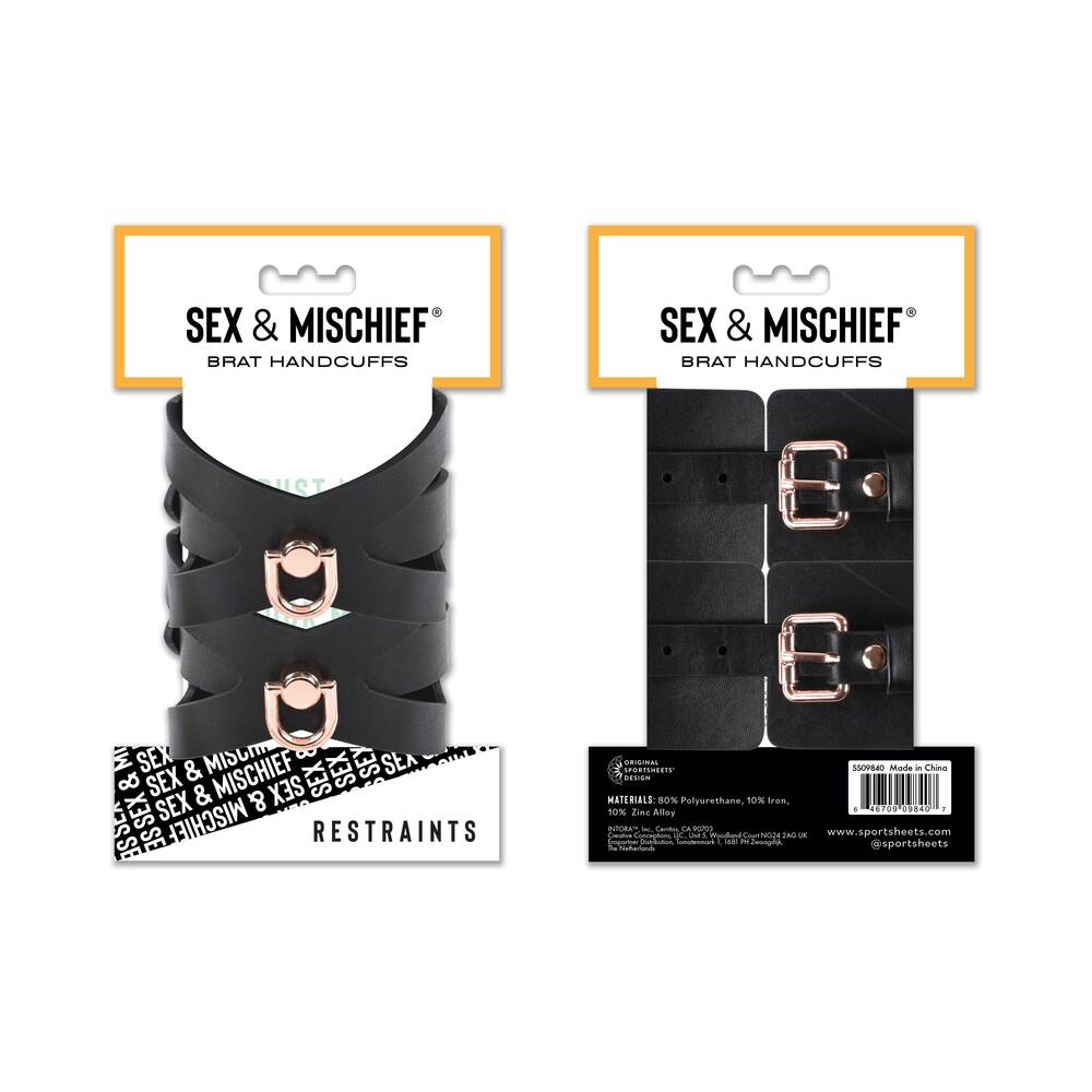 SPORTSHEETS SEX & MISCHIEF BRAT HANDCUFFS