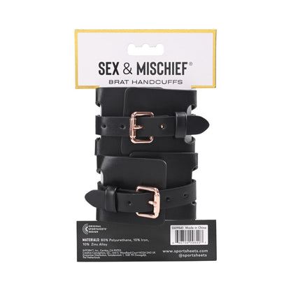 SPORTSHEETS SEX & MISCHIEF BRAT HANDCUFFS